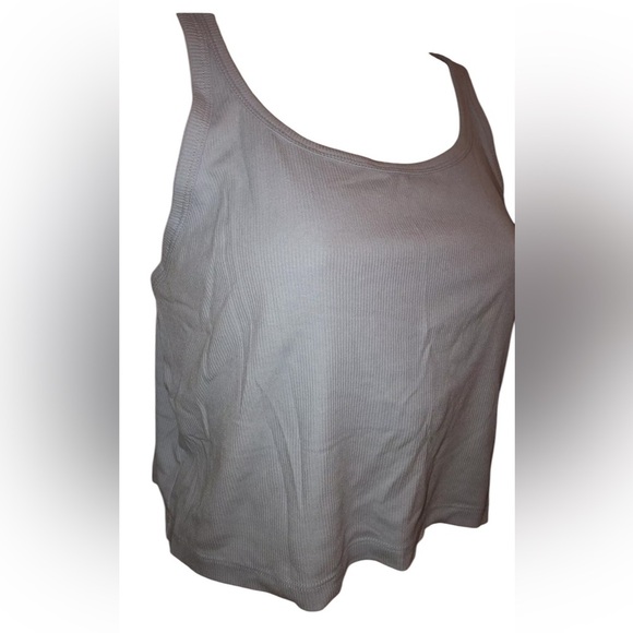 Victoria’s Secret PINK XXL blue ribbed crop tank - Picture 2 of 8